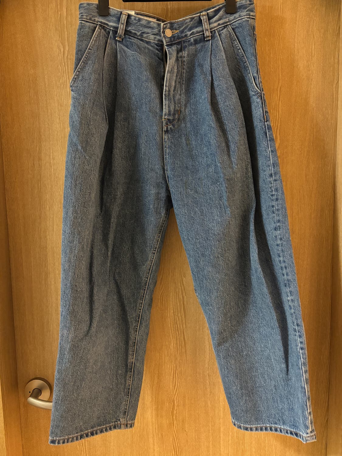 Youth 레이어드 데님 팬츠 미디엄블루 상품이미지1