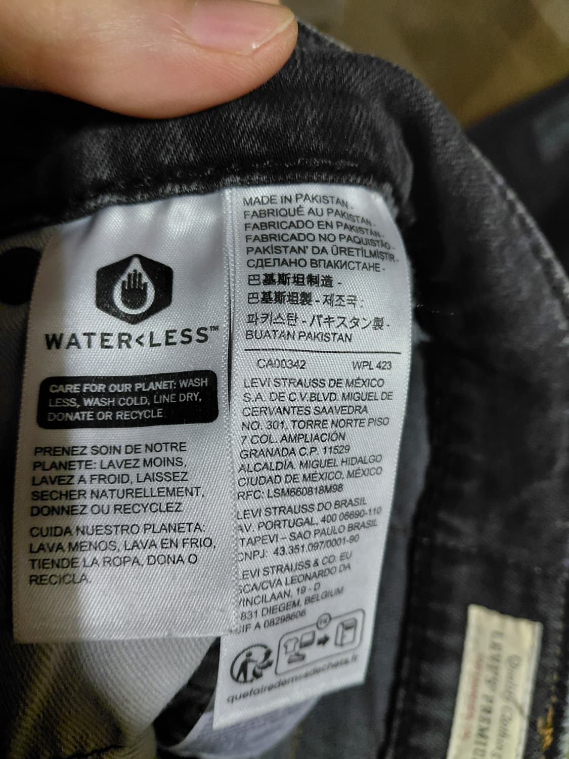 [리바이스505]프리미엄 레귤러핏 흑청 쿨진 30사이즈  상품이미지6