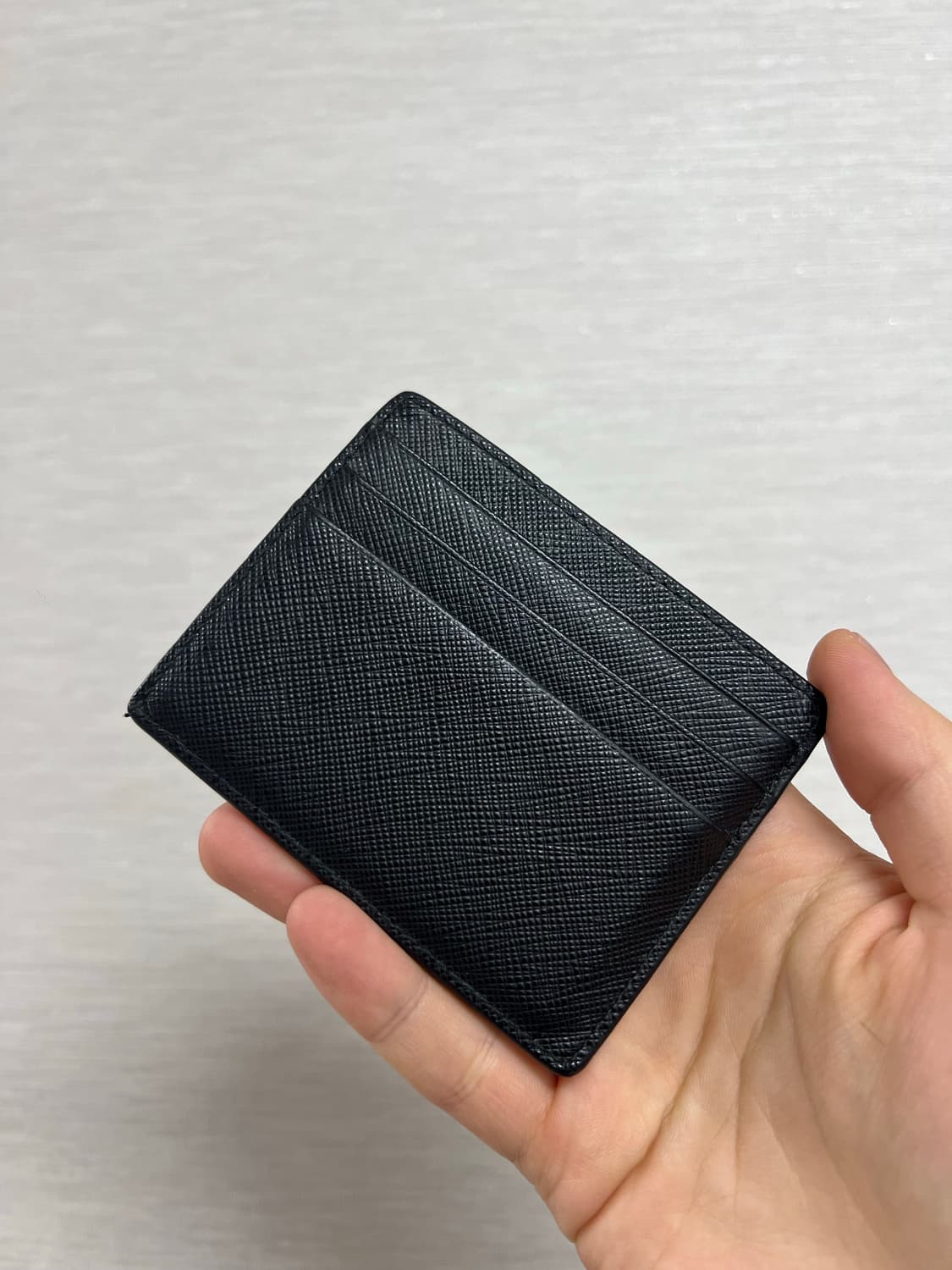 판매)프라다 사피아노 카드지갑 블랙색상 상품이미지4