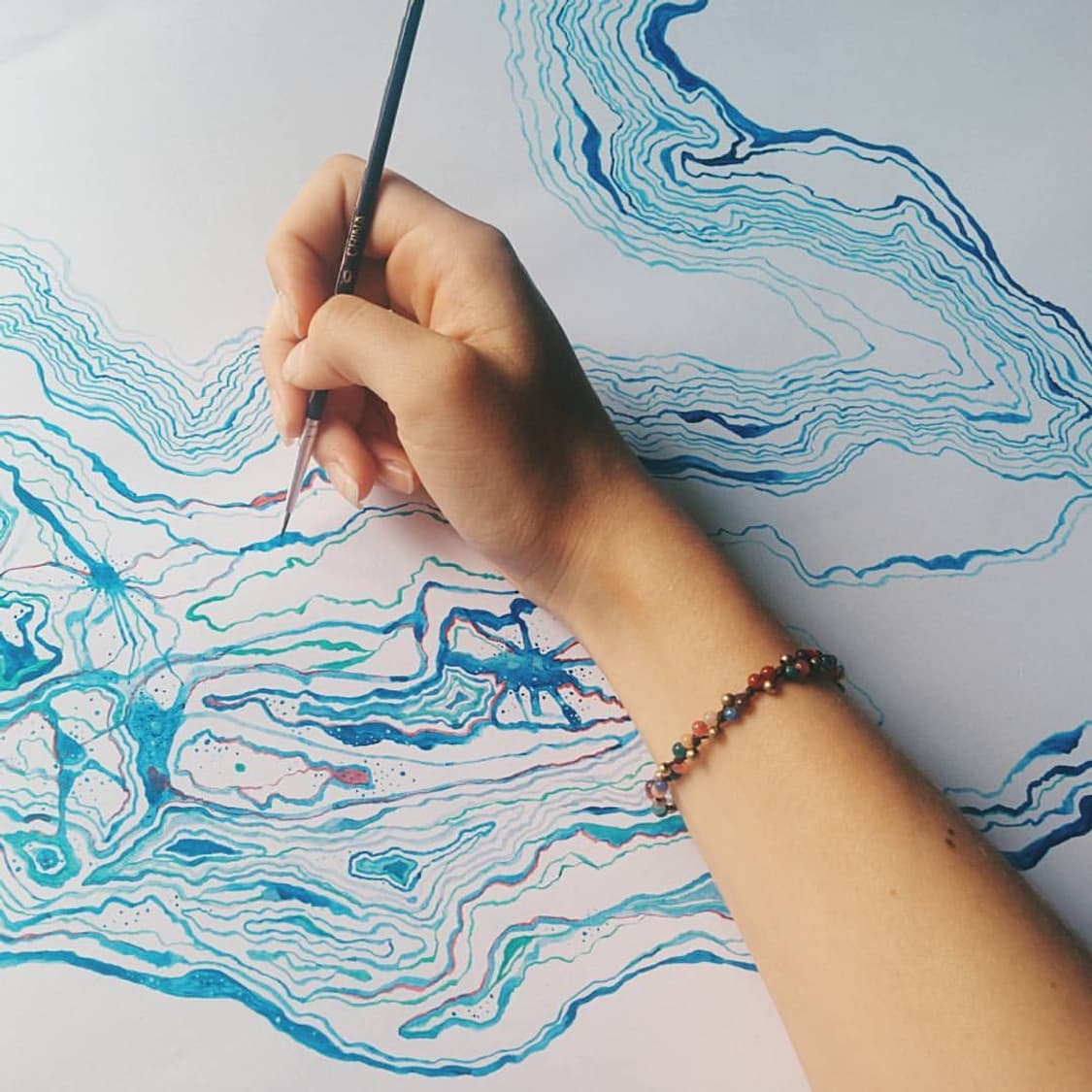 레인보우 마운틴 젬스톤 팔찌(무한 연결 스타일링) 상품이미지1