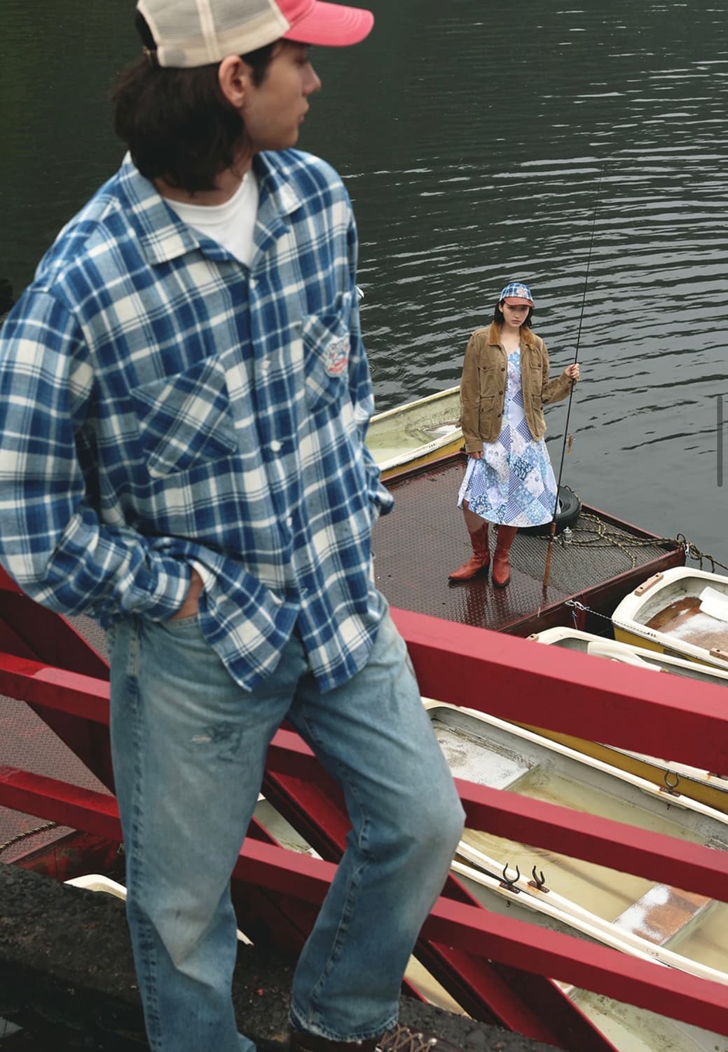 폴로 랄프로렌 / 더 트로피 피싱클럽 / 플란넬 캠프셔츠 L 상품이미지1