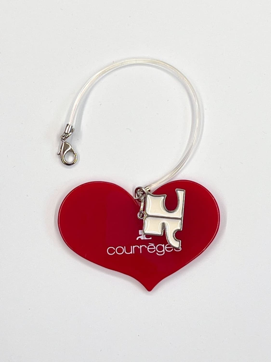 [새상품] courreges / 꾸레쥬 레드 하트 키링  상품이미지4
