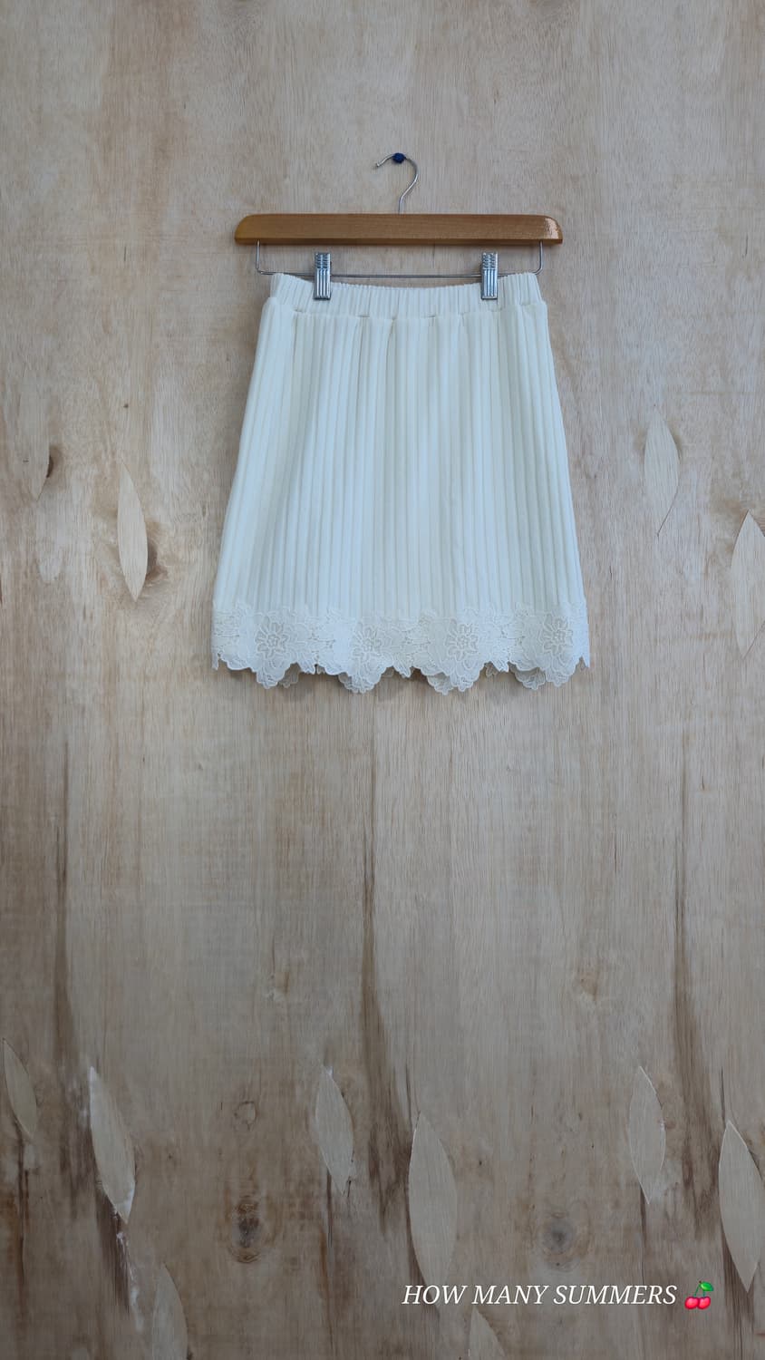 rienda 화이트 밴딩 플라워 레이스 미니 스커트xsmall  상품이미지1