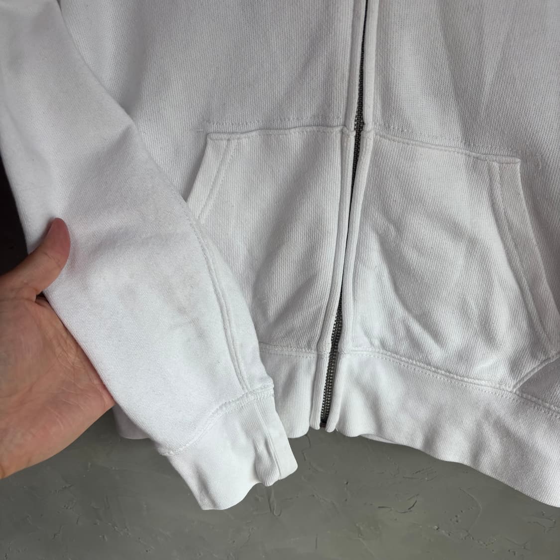 폴로 랄프로렌 빅포니 성조기 후드집업 화이트 상품이미지4