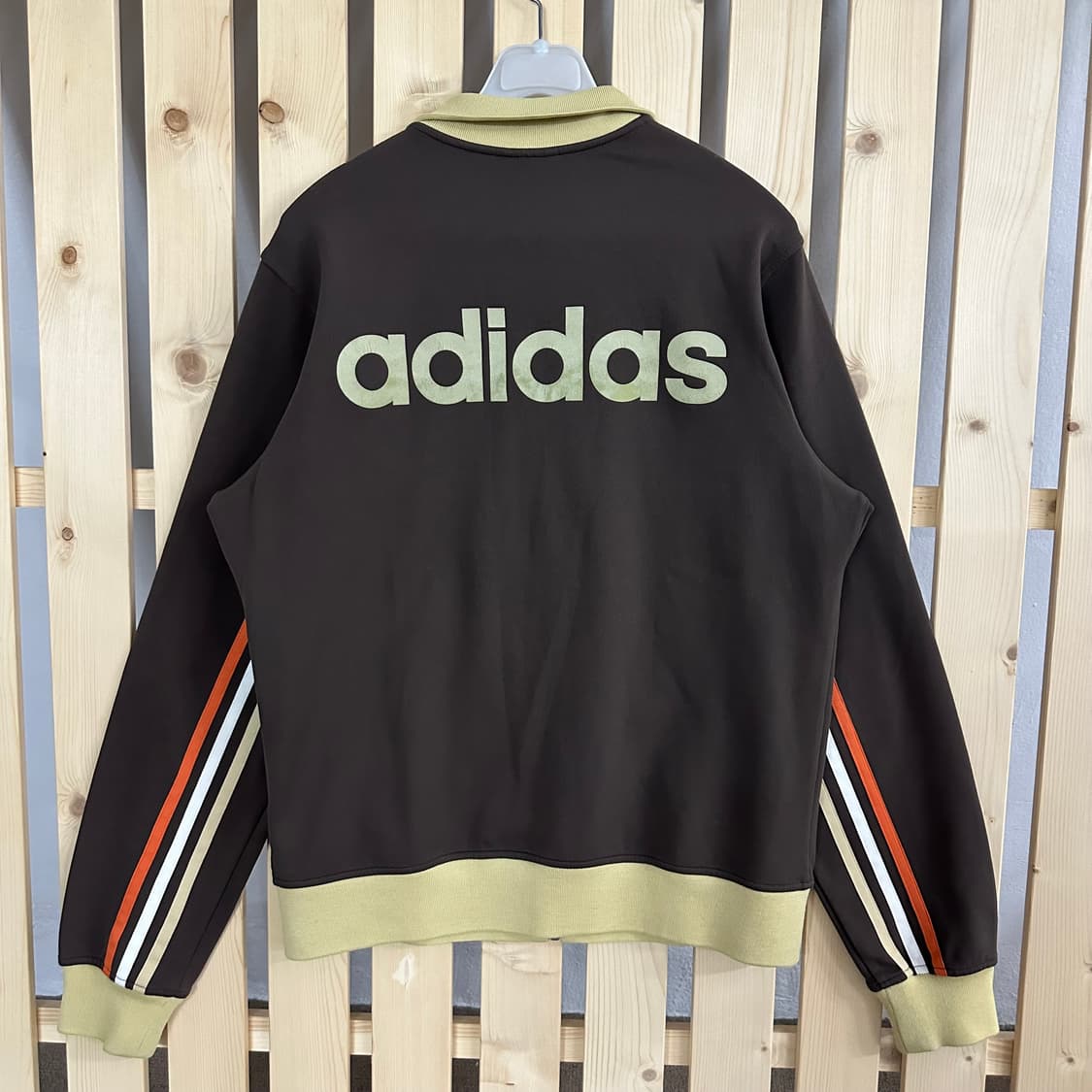 (M) 아디다스 브라운 빅로고 트랙탑 져지 상품이미지2