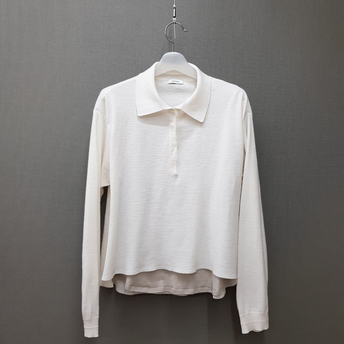 한섬 시스템 2024  레이어드 카라 니트 F사이즈 상품이미지2