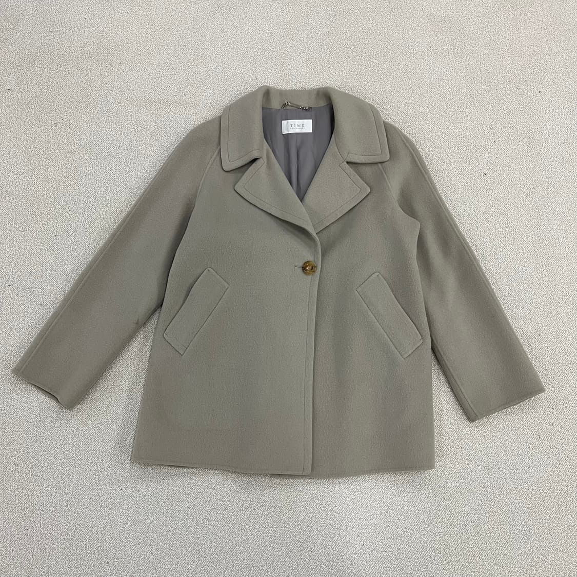 88-98-165 한섬 타임 울 반코트 0127M2 상품이미지1