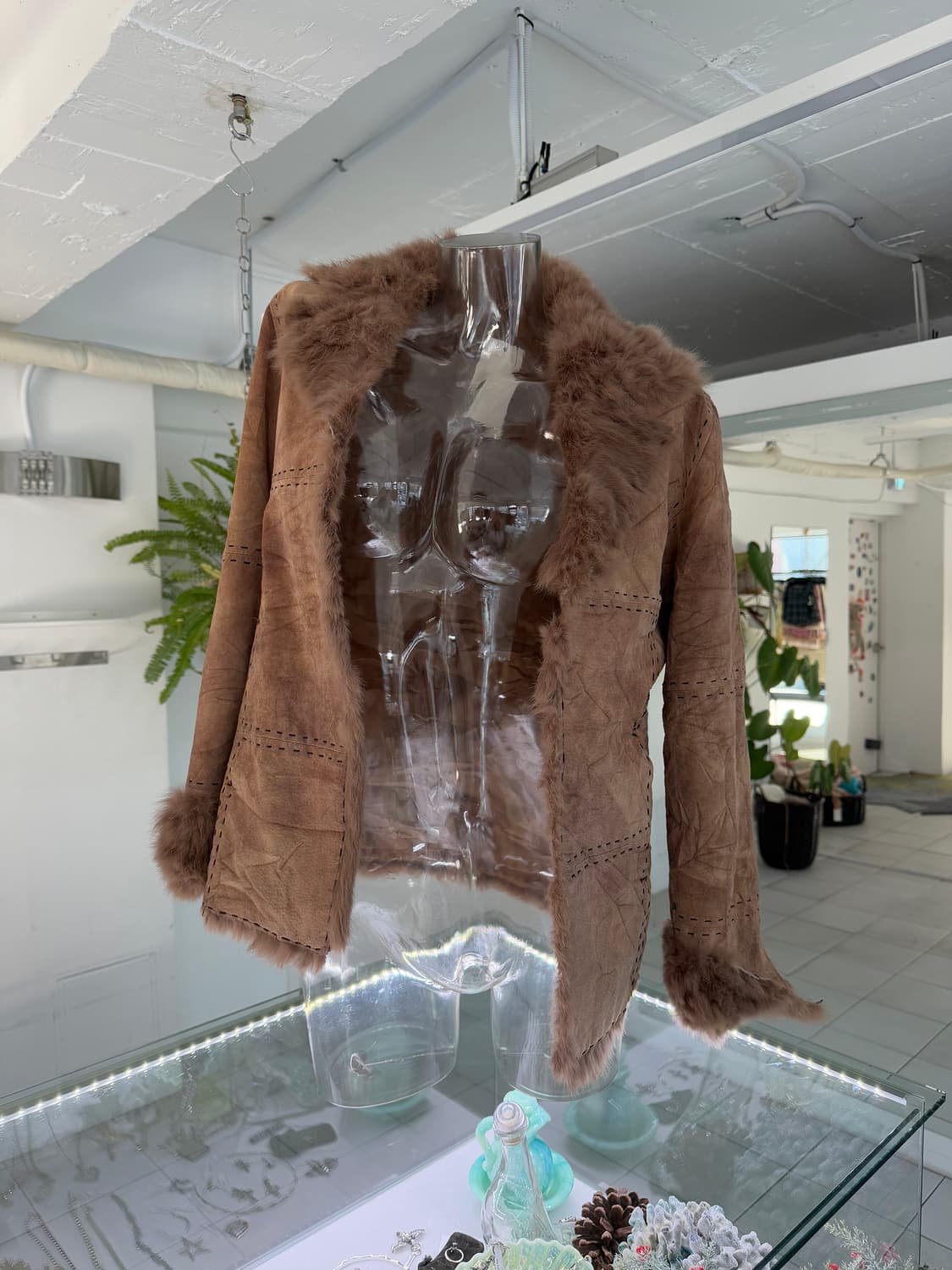 real leather stitch shearling jacket 상품이미지2