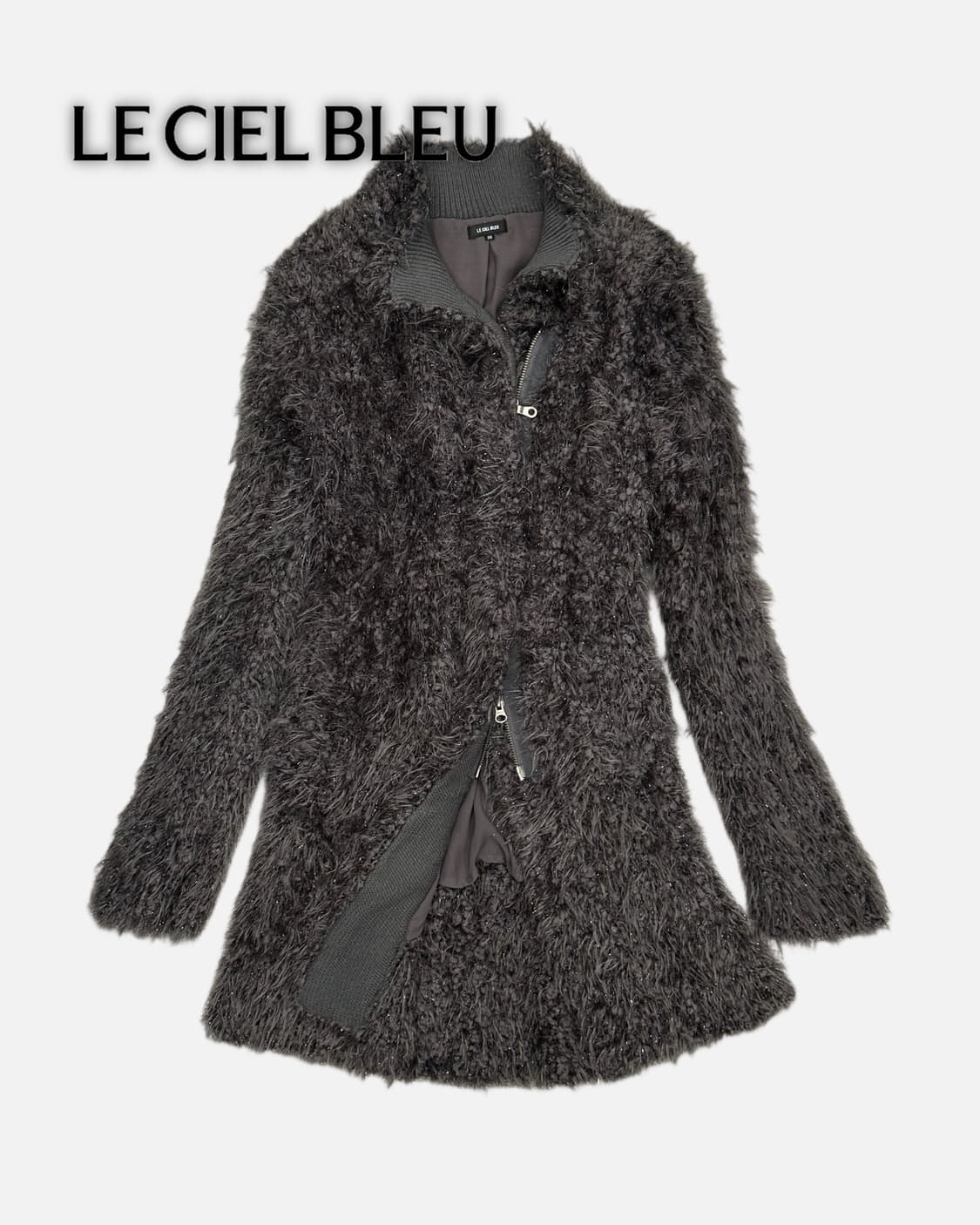 grunge texture hairy coat 상품이미지1