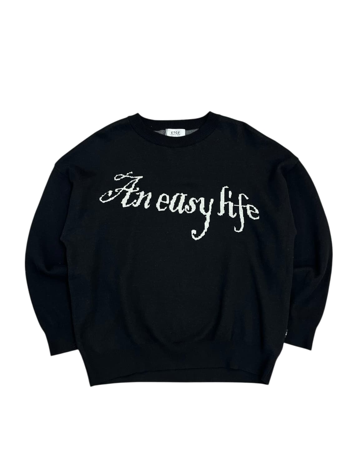 ETCE 이티씨이 레터링 니트 블랙 L #csz2633 상품이미지3