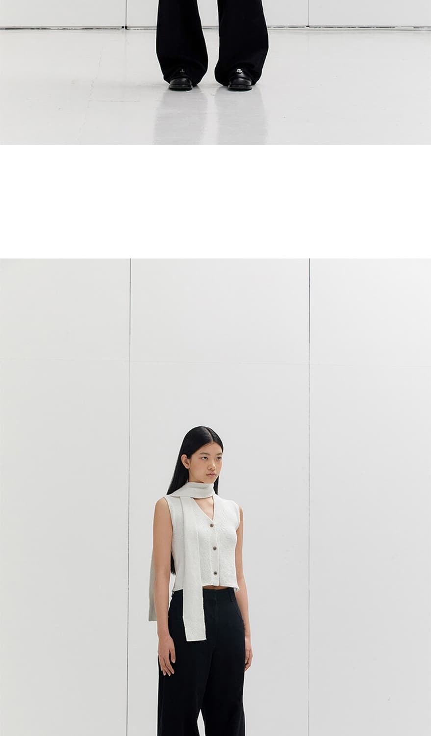 에핑글러 TIE KNIT VEST - IVORY 상품이미지4