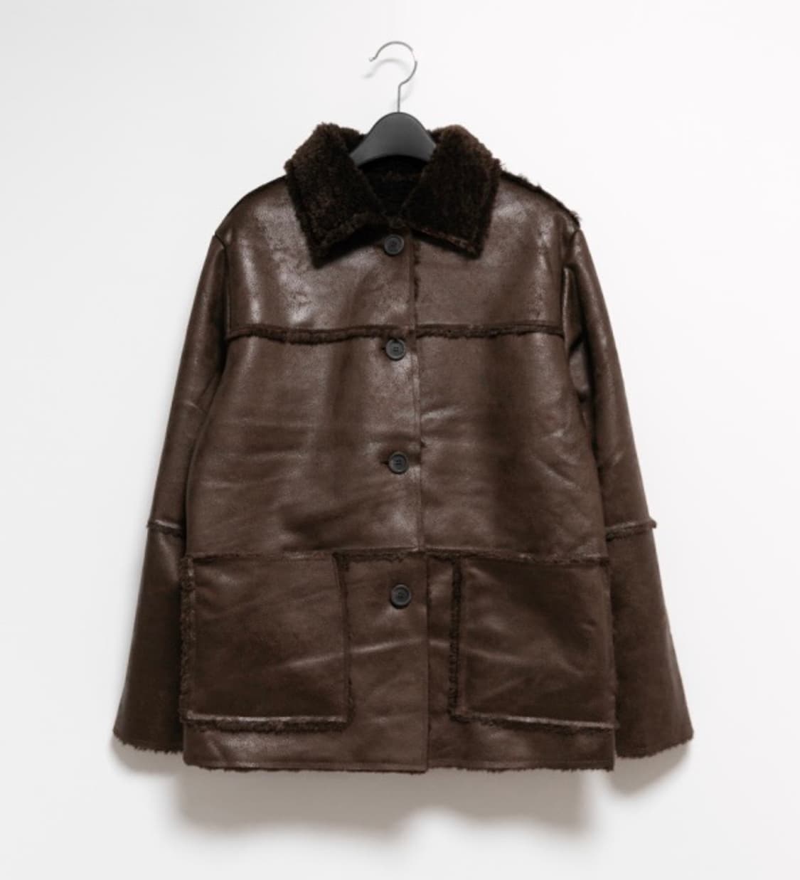 무스탕 하프 코트 상품이미지1