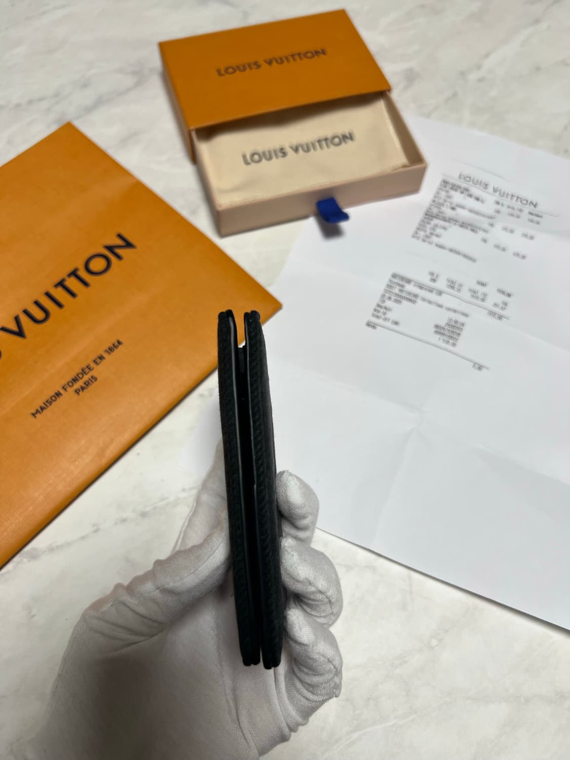 루이비통 포켓 LV 블라손 데님 오거나이저 지갑 M14148 상품이미지4