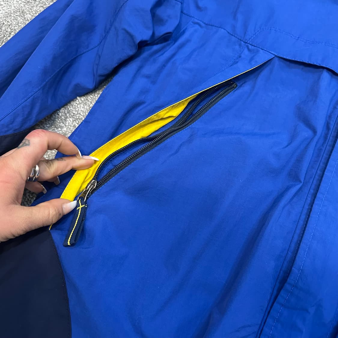 폴로 90s 폴로스포츠 배색 윈드브레이커 자켓M 상품이미지3