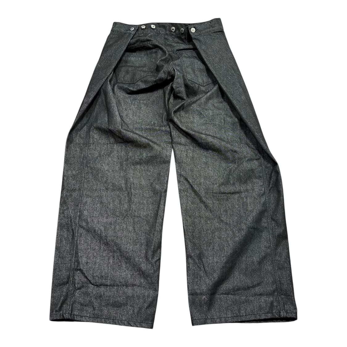 ✨ (바배) 빈티지 백 포인트 단추 와이드핏 데님 팬츠 상품이미지2