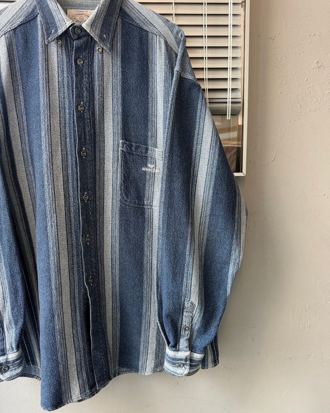 Armani jeans 90s heavy cotton shirt 상품이미지3