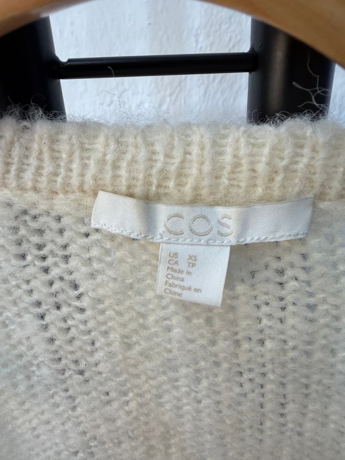 정품) COS 코스 아이보리 니트 가디건 XS 상품이미지7