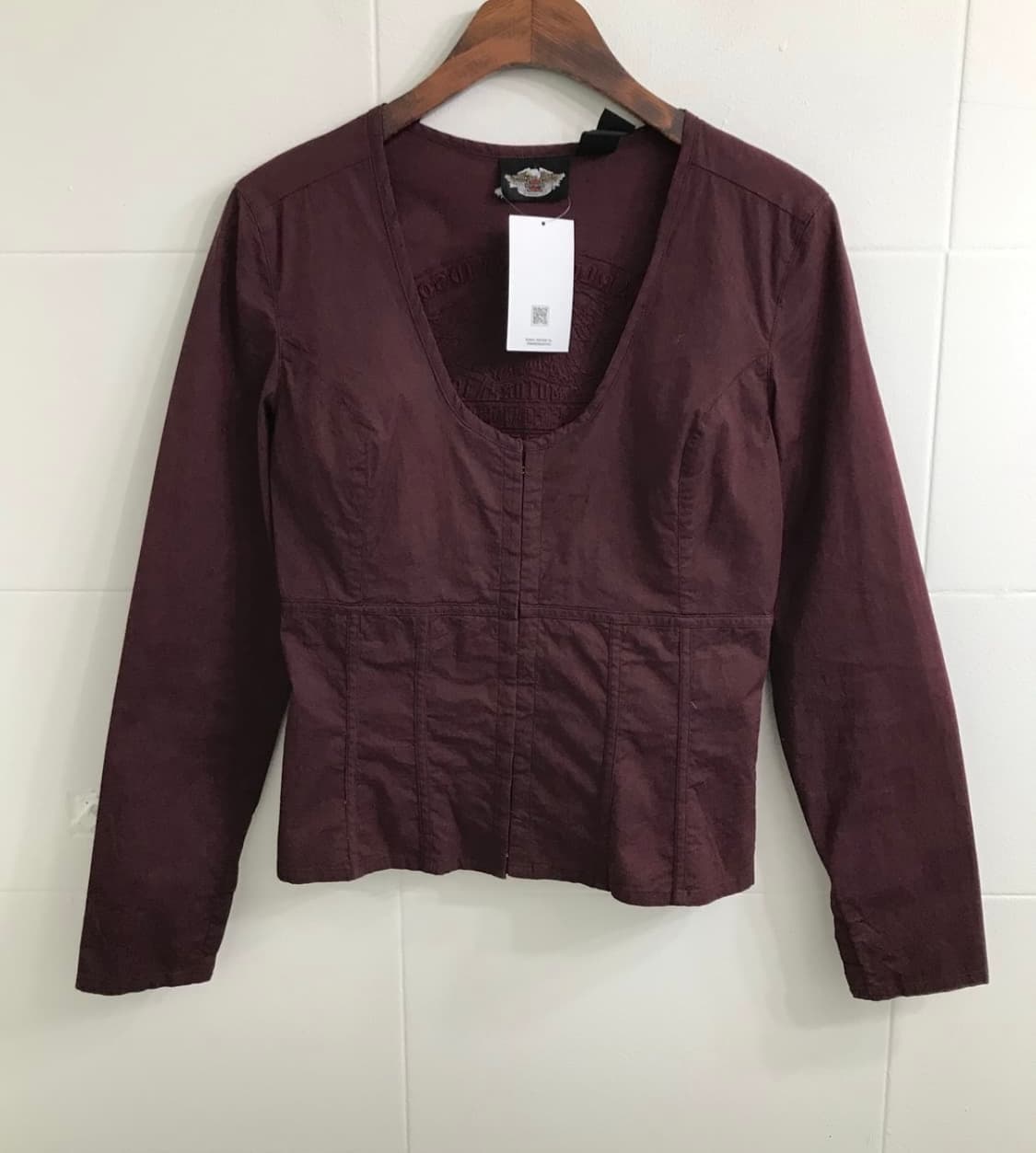 할리데이비슨 버건디 셔츠 할리데이비슨 셔츠 빈티지셔츠 y2k 상품이미지3