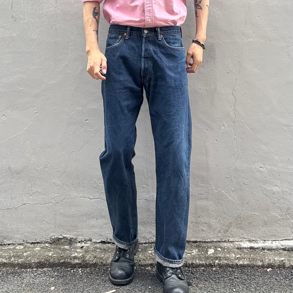 일본 제라도 10주년 노벨 클래식 로우 셀비지 데님 팬츠 zzz 상품이미지2