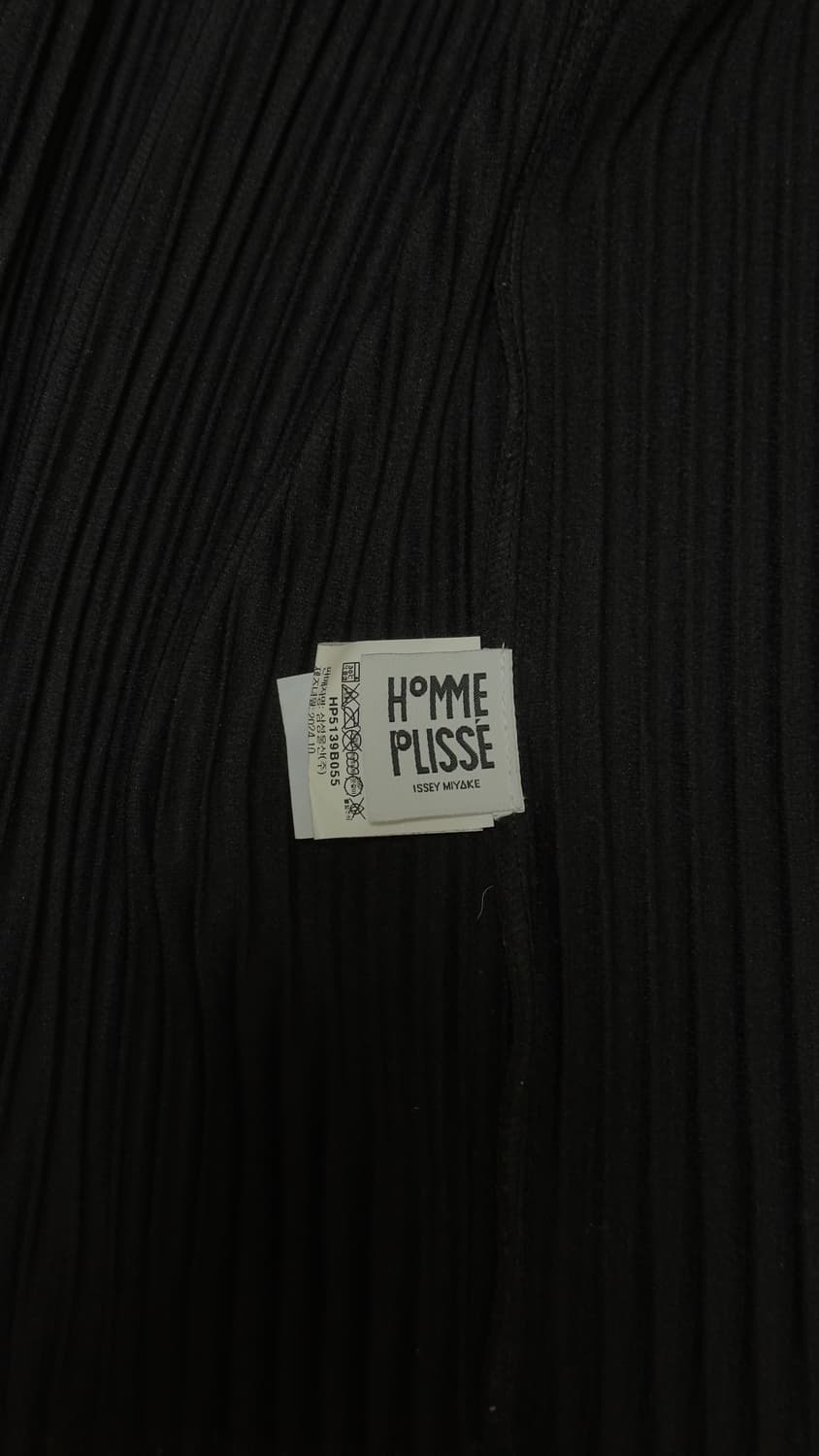 옴므플리세 베이직 집업 자켓 블랙 003 상품이미지5