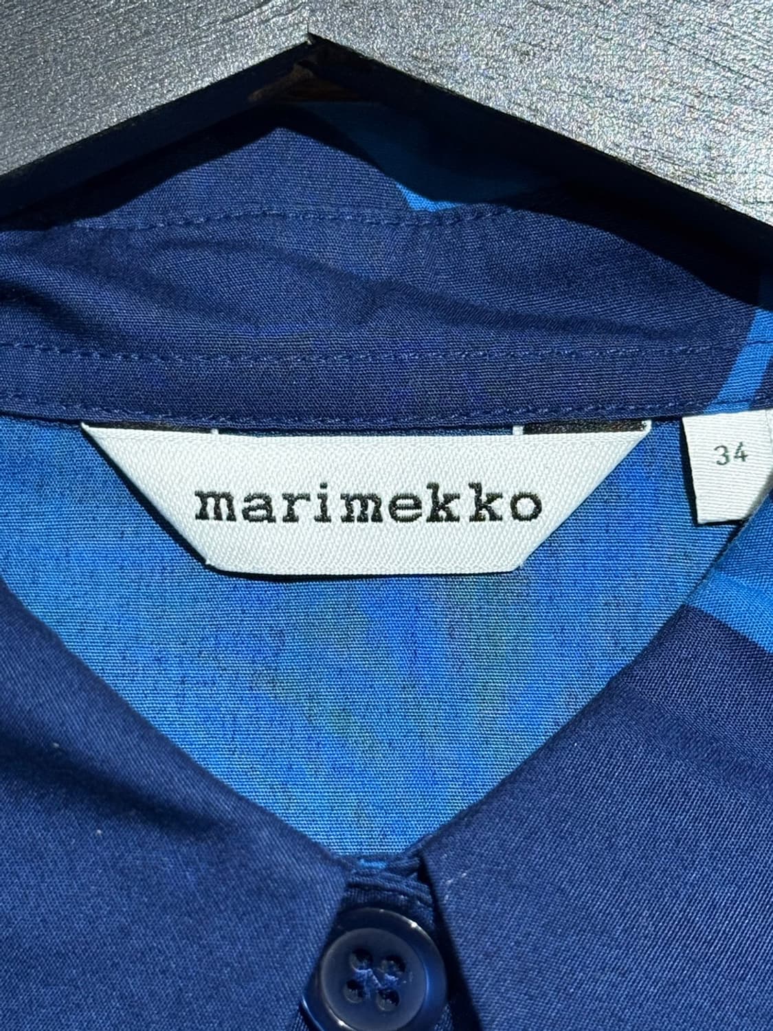 마리메꼬 블루 우니꼬 패턴 셔츠 원피스 상품이미지7