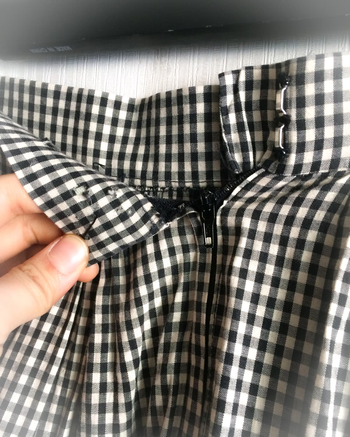 Check pattern layer midi skirt 상품이미지6