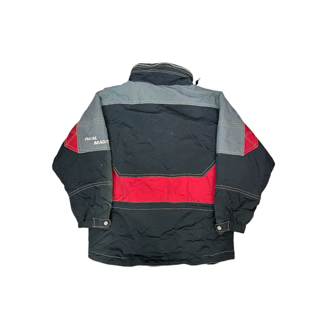 90s 일본 빈티지 블랙 올드스쿨 스키 점퍼 보드 파카 자켓 M 상품이미지6