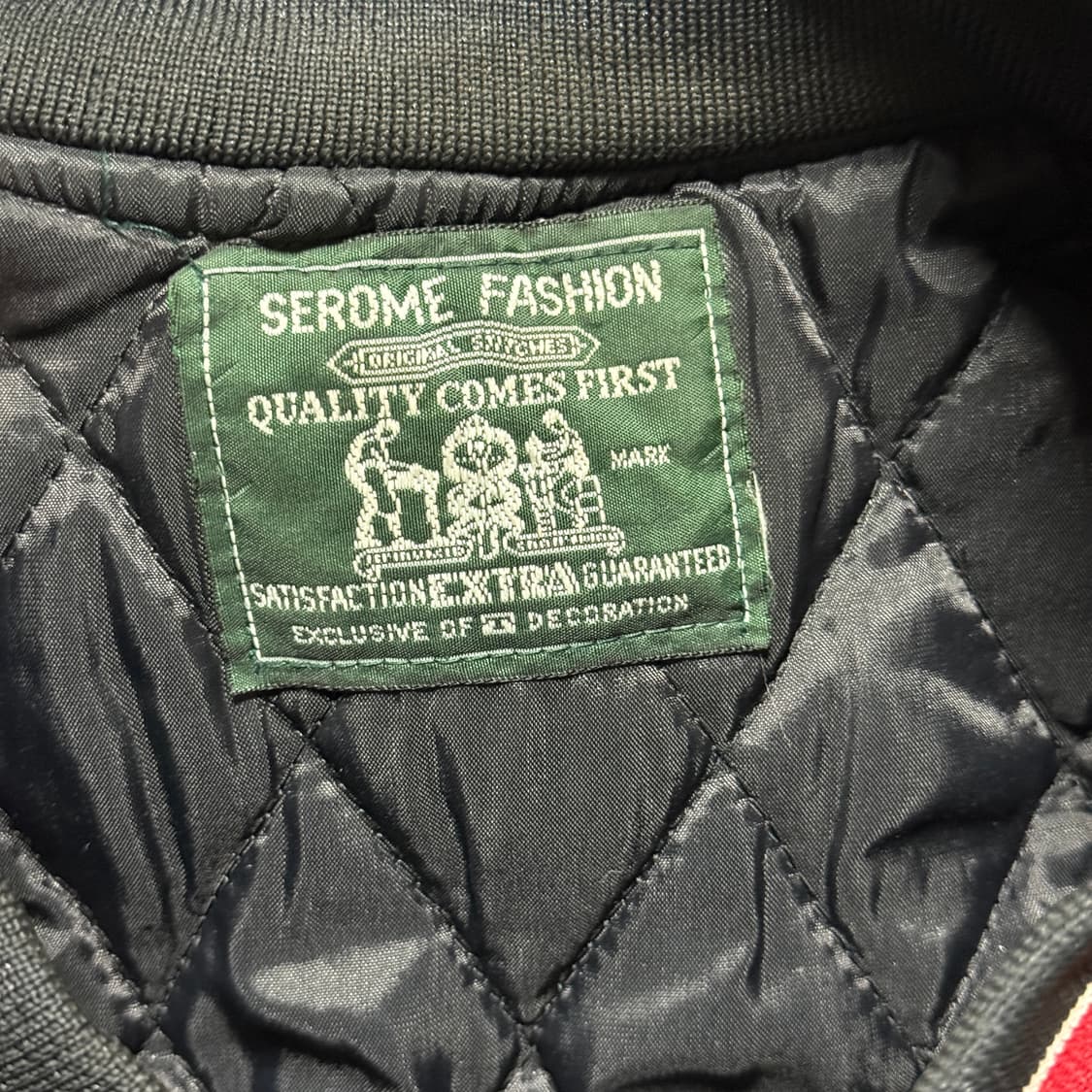 VTG 빈티지 올드스쿨 NBA 시카고 불스 빅 패치 퀼팅 바시티 자켓 상품이미지8