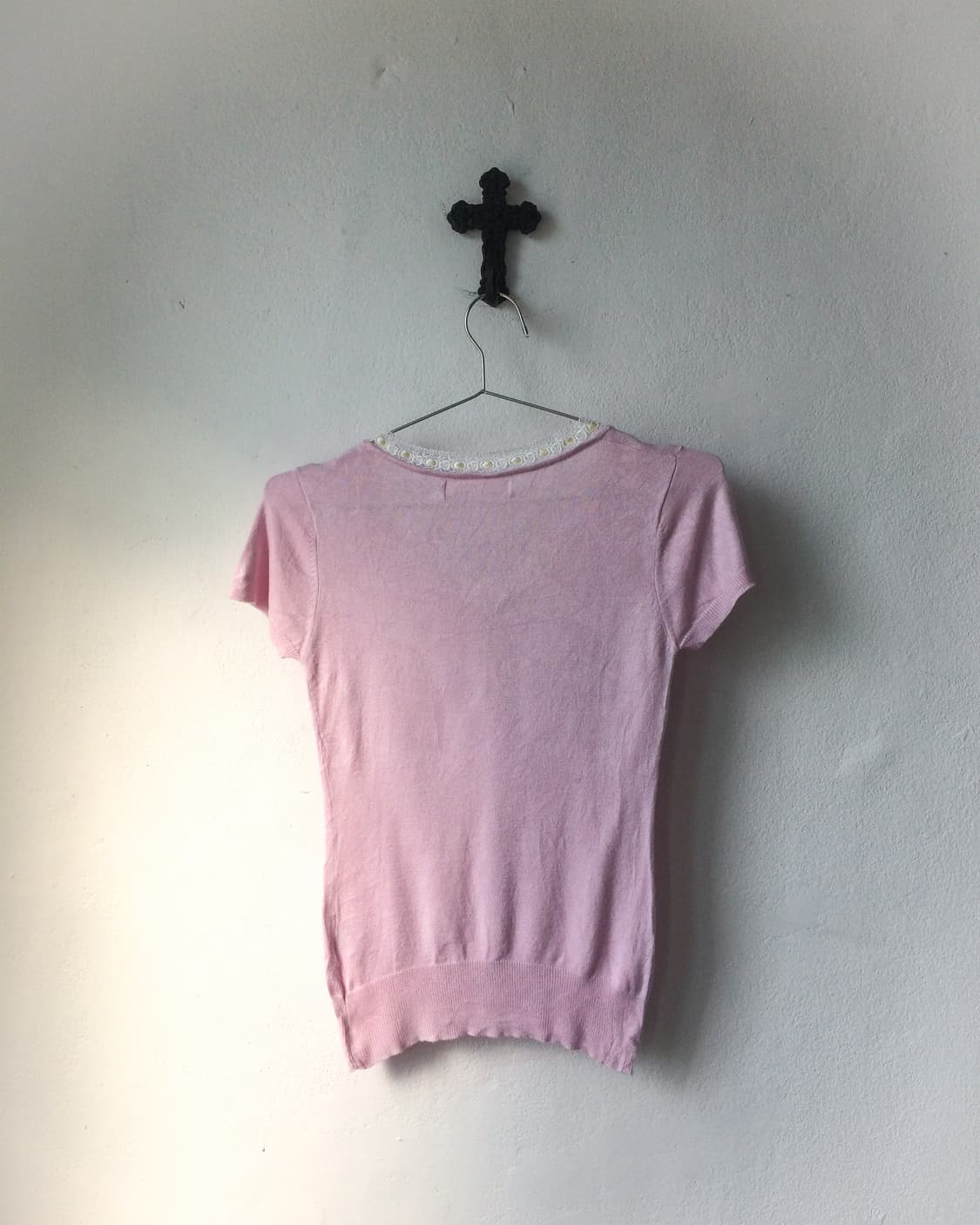 Lace trimming t shrit 상품이미지3