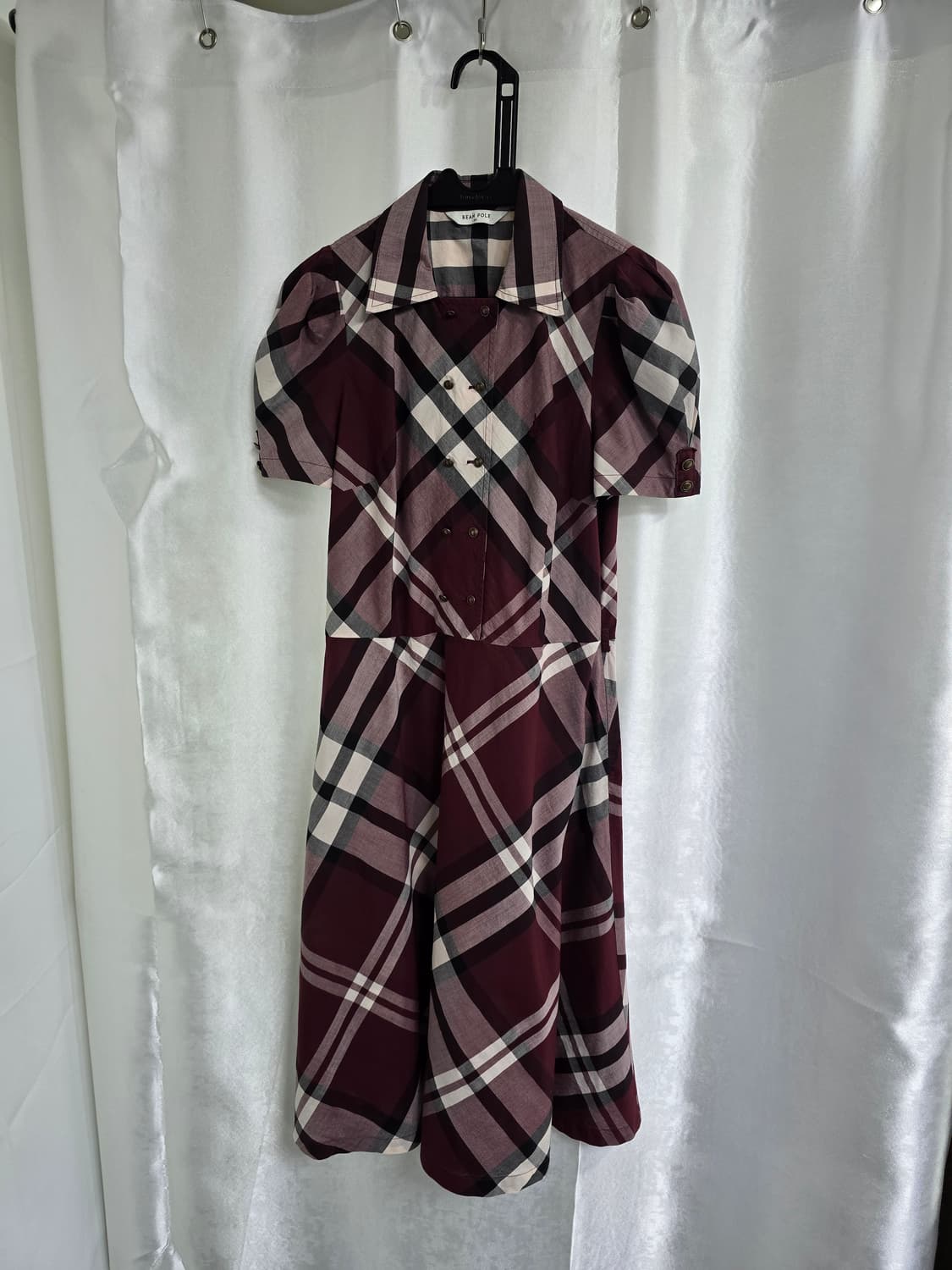 빈폴 체크 반팔 원피스 (1744) 상품이미지1