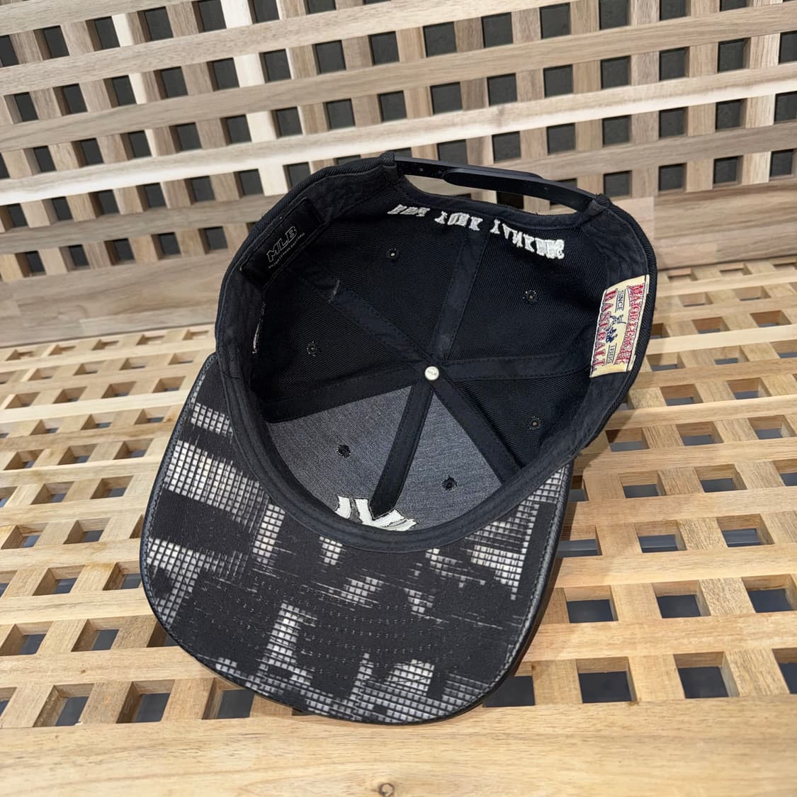 mlb 뉴욕 양키스 레더 프런트 캡 상품이미지5