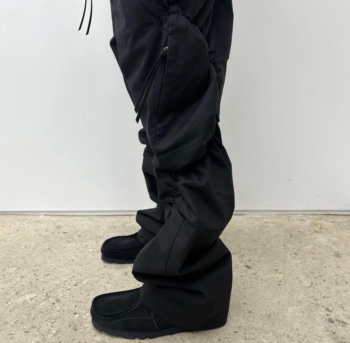 파프 셔링팬츠 (S) 블랙 구매합니다 상품이미지1