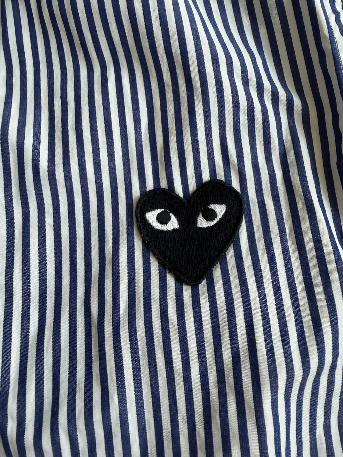 꼼데 여성 블루 스트라이프 셔츠 S 상품이미지1