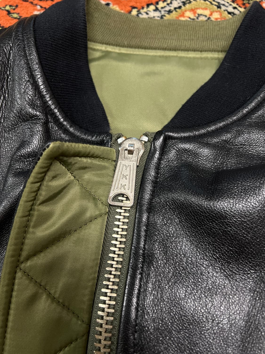 [FREE] 인스턴트펑크 리버시블 리얼 레더 MA-1 상품이미지9