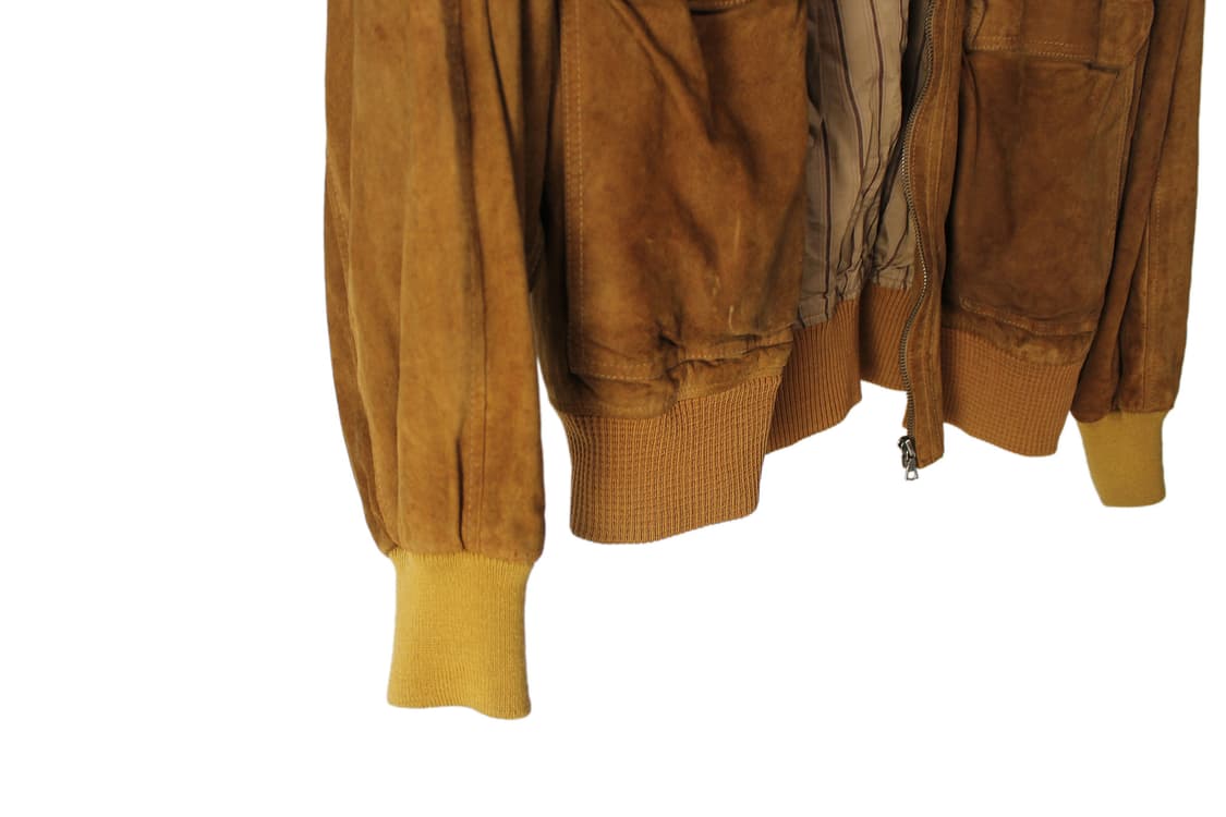 1990s USA FRATELLI GALLOTTI 카우레더 스웨이드 자켓 상품이미지5