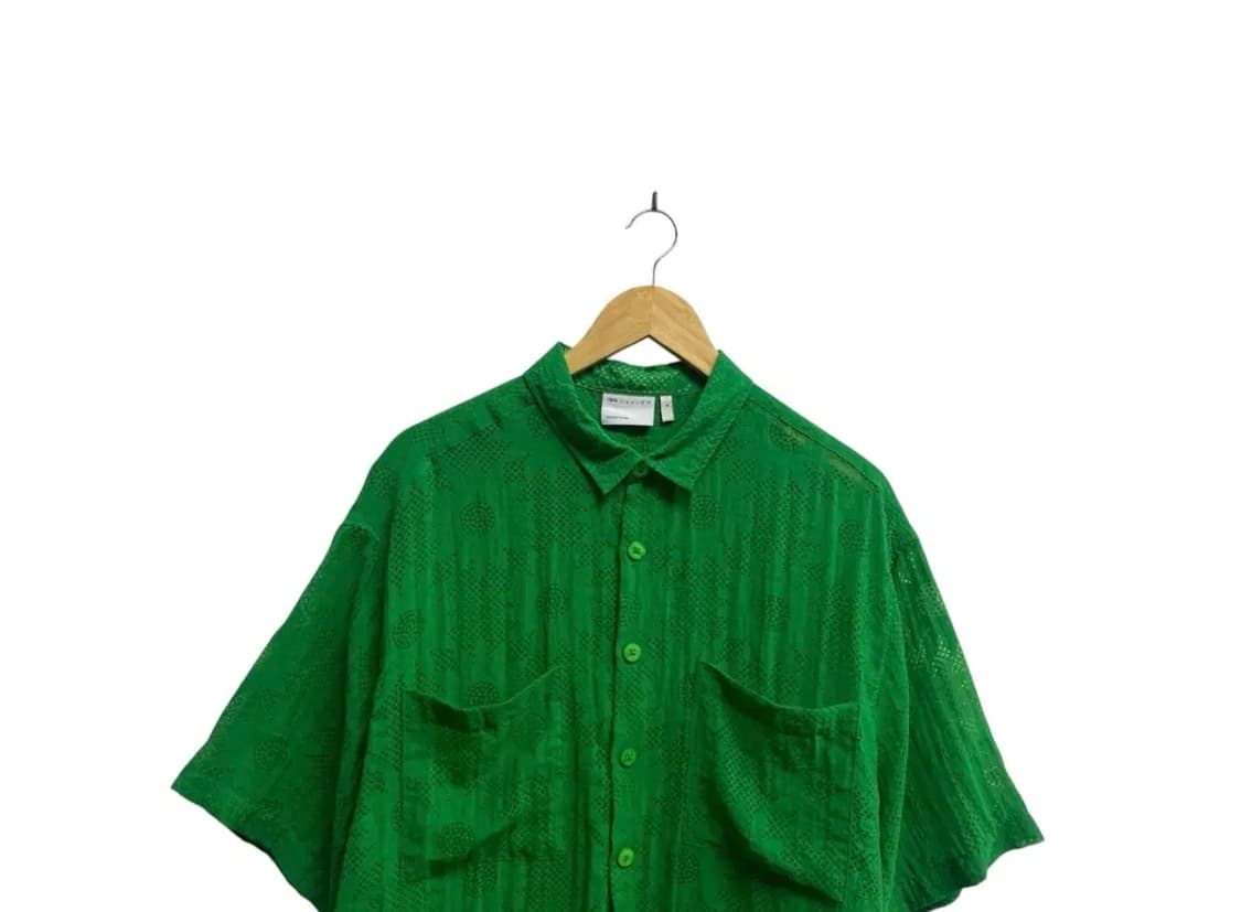 ASOS 아소스 펀칭 반팔 남성 가디건 (GREEN) free 상품이미지2