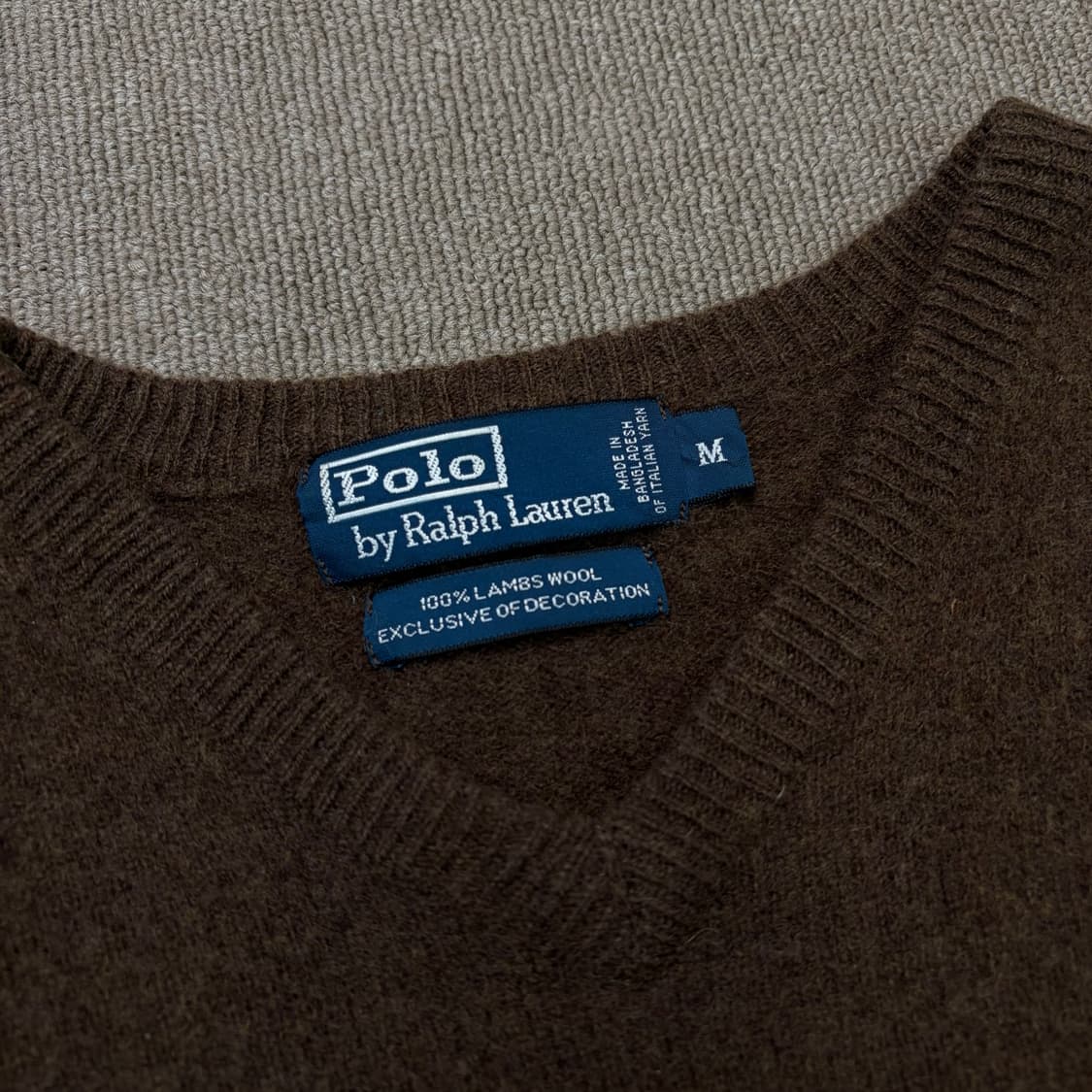 polo 랄프로렌 폴로 우먼스 램스울 v넥 니트 상품이미지2