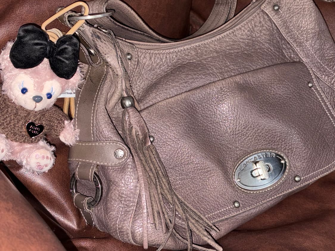 brown leather shoulder bag •• * 상품이미지1
