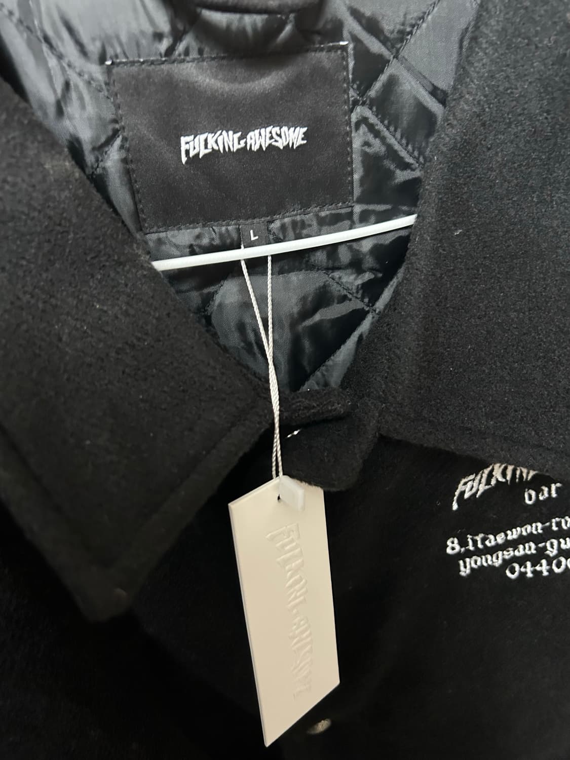 퍼킹어썸 바시티 자켓 판매합니다 상품이미지4