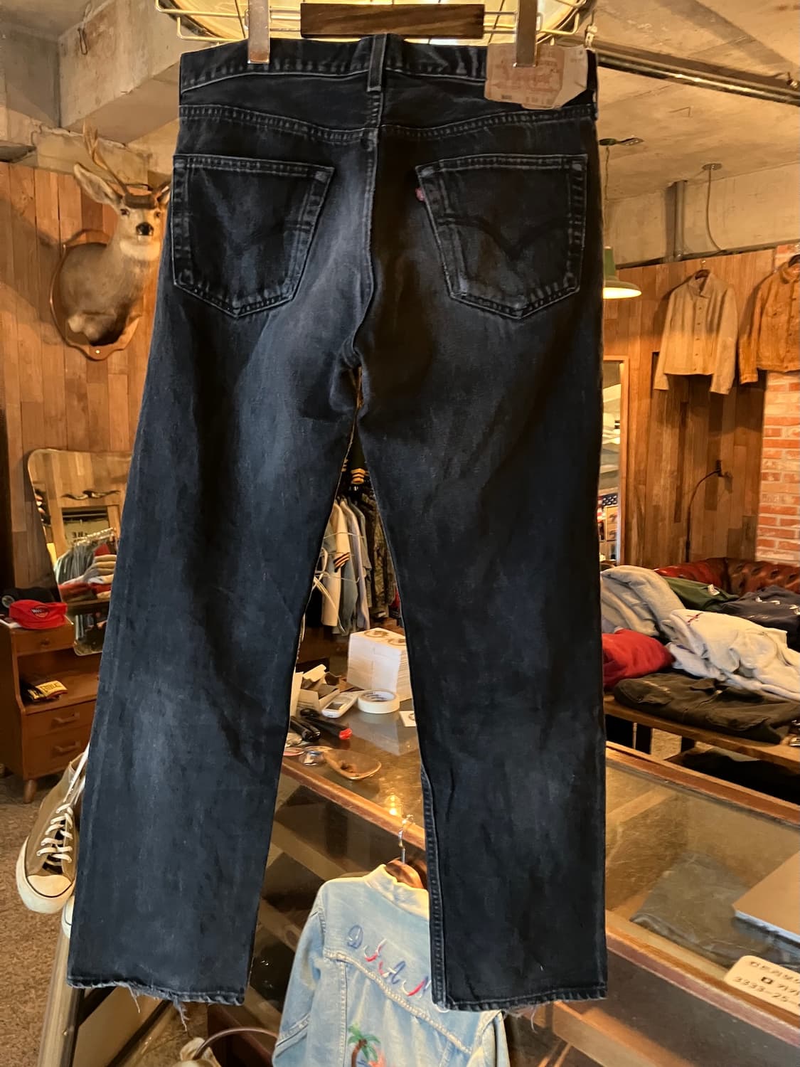 90s USA Levis 501 0660 Black Denim Pants 상품이미지5