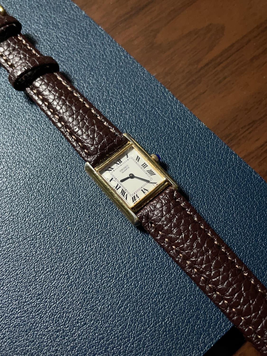 세이코 탱크 쿼츠 시계 상품이미지5