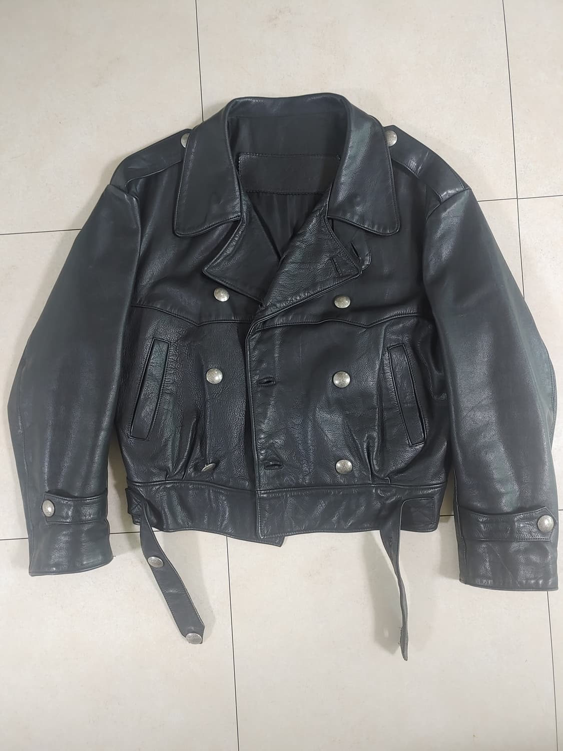 50s 스웨덴 모터사이클 레더자켓 상품이미지1