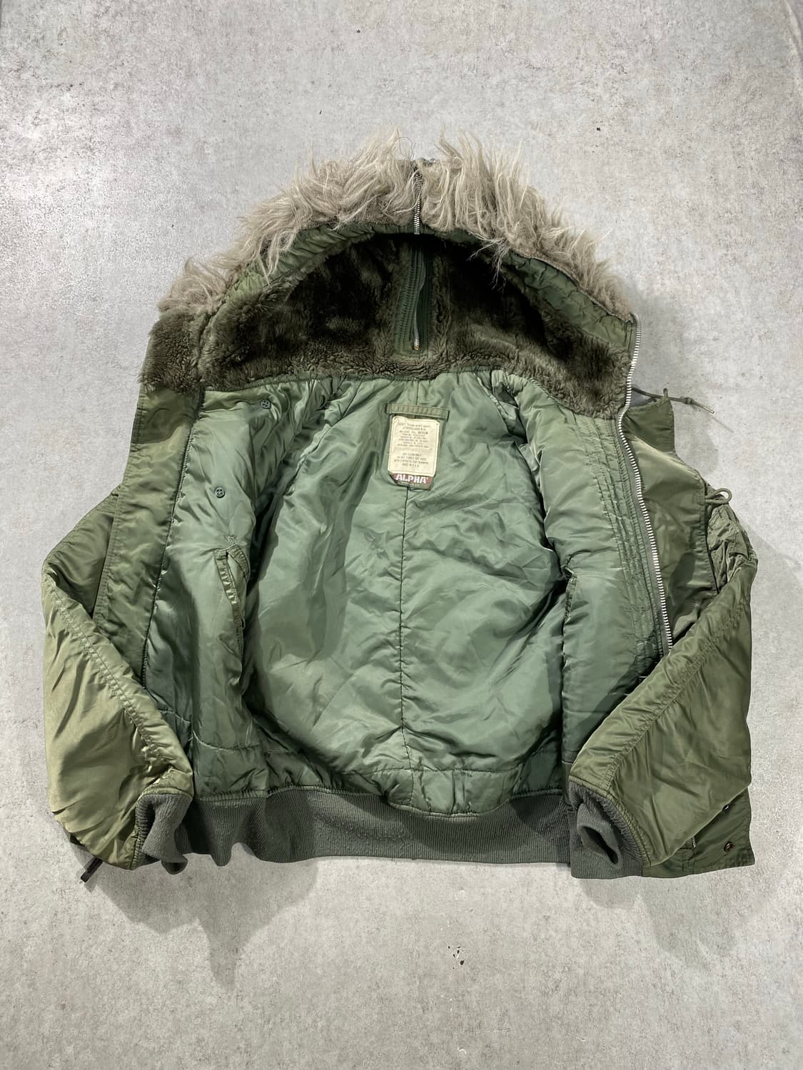 [M] 90s USA 알파인더스트리 N2B 플라이트 자켓 상품이미지6