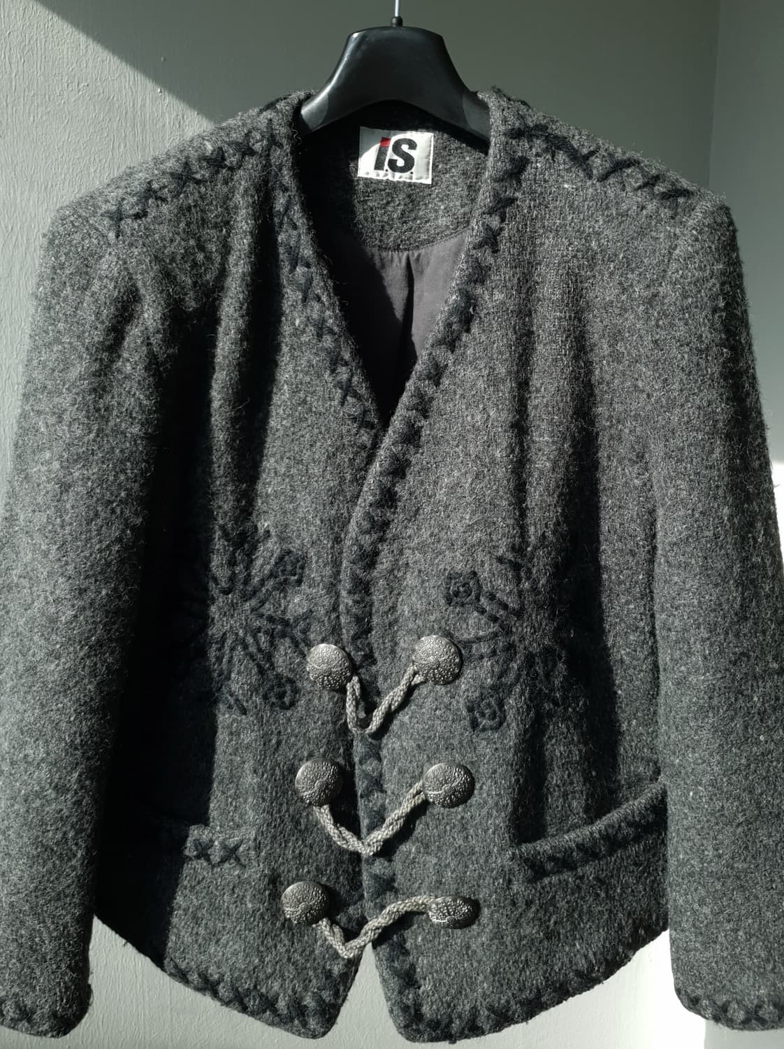 80s Issey Miyake tyrolean wool jacket 상품이미지3