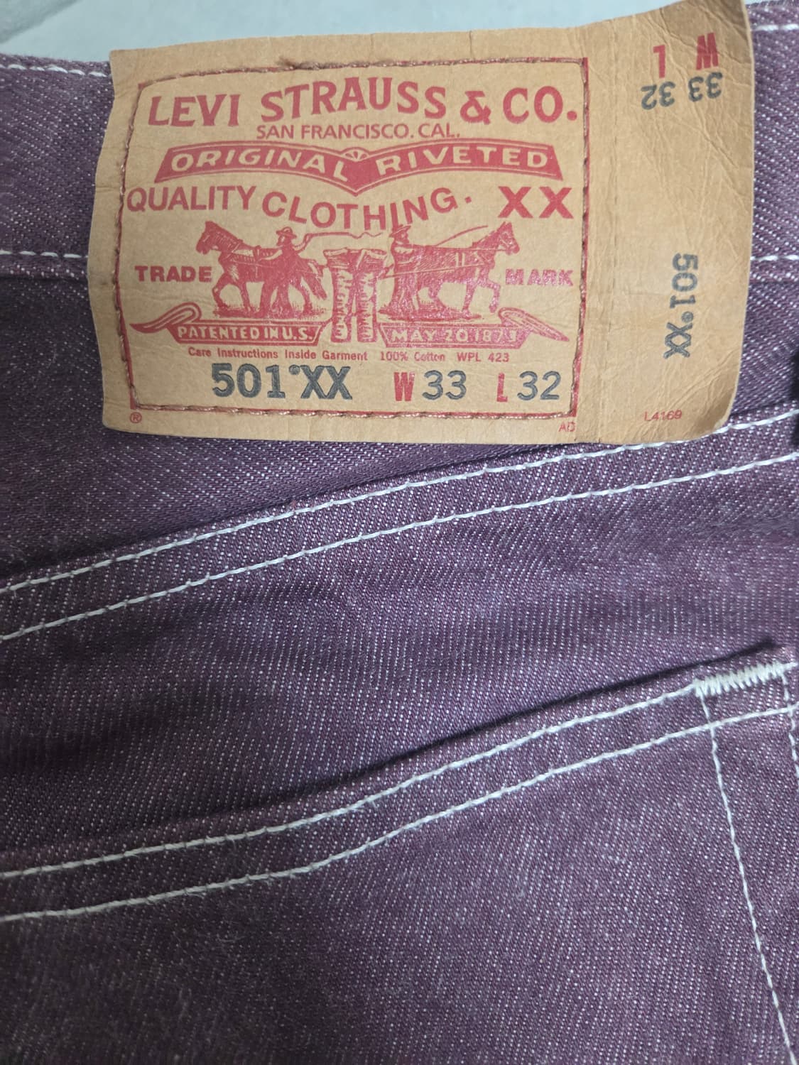 리바이스 501 퍼플 보라 상품이미지3