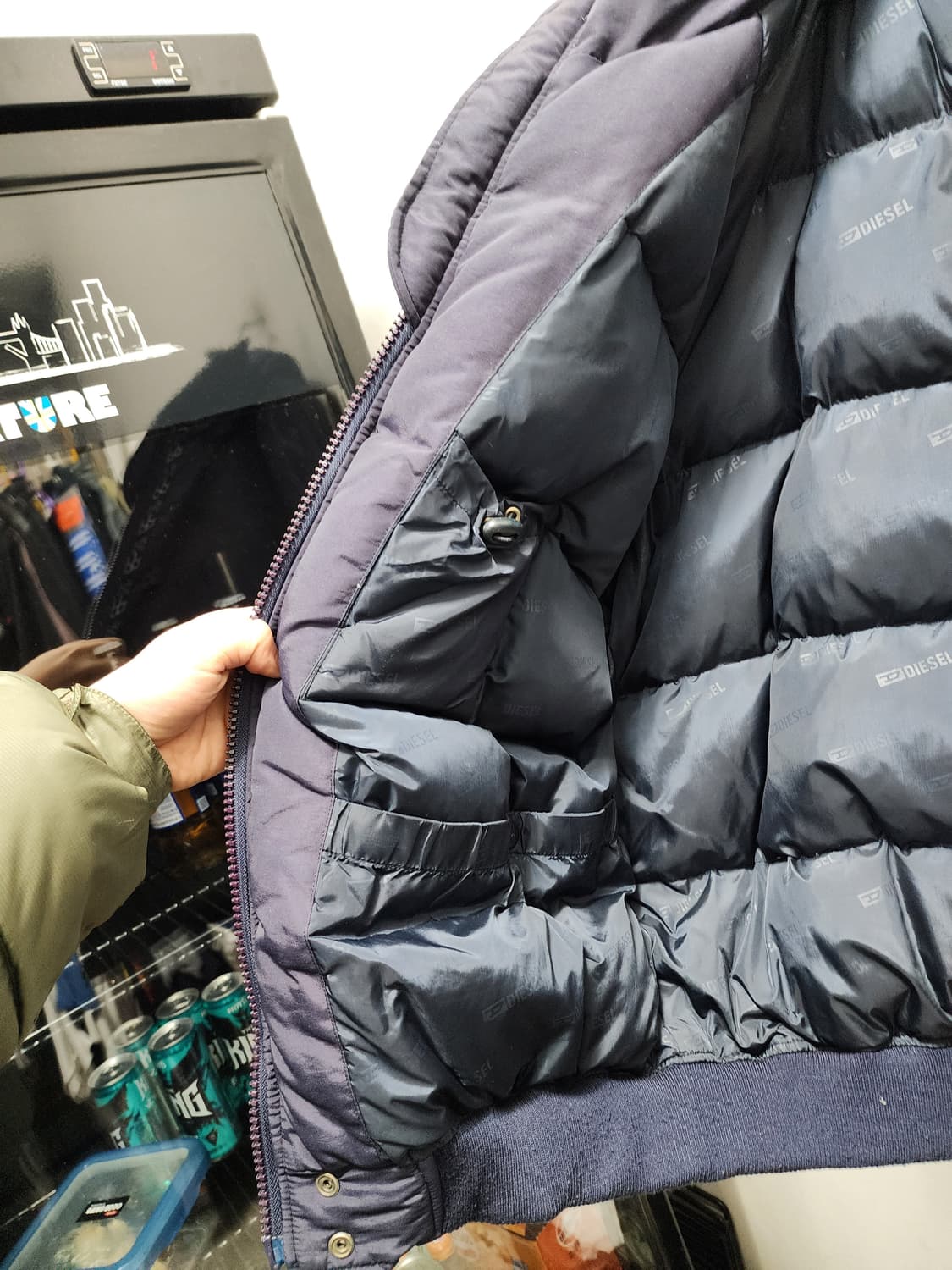 (빅사이즈) 디젤 n2b 00s 오리털 패딩 점퍼 상품이미지5
