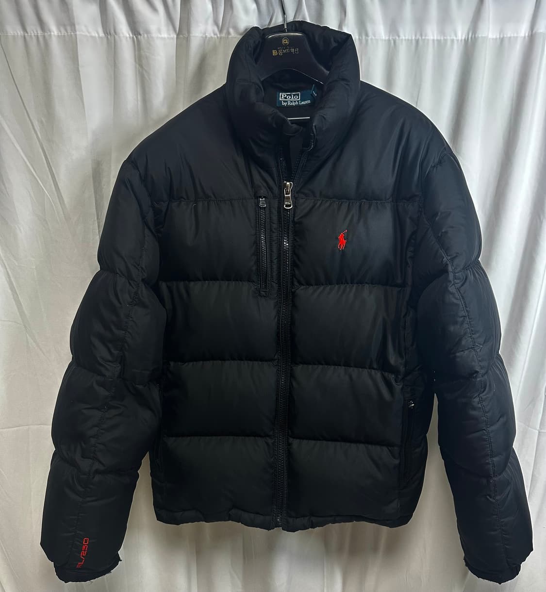 no.135 폴로 랄프로렌 RL 블랙 푸퍼패딩 Xl 상태굿 상품이미지1