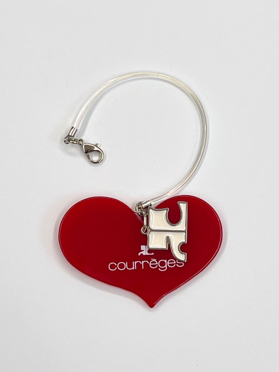 [새상품] courreges / 꾸레쥬 레드 하트 키링  상품이미지5