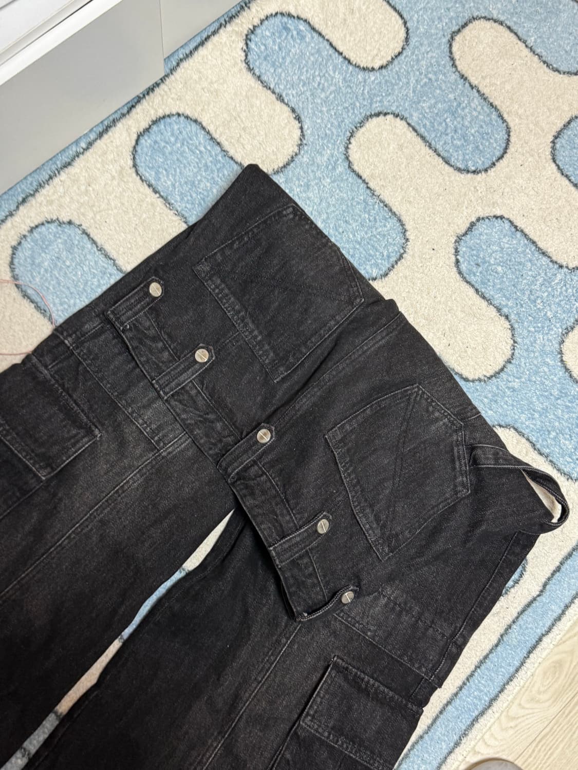 더바이닐하우스 하드택 와이드 데님팬츠 미듐 상품이미지3