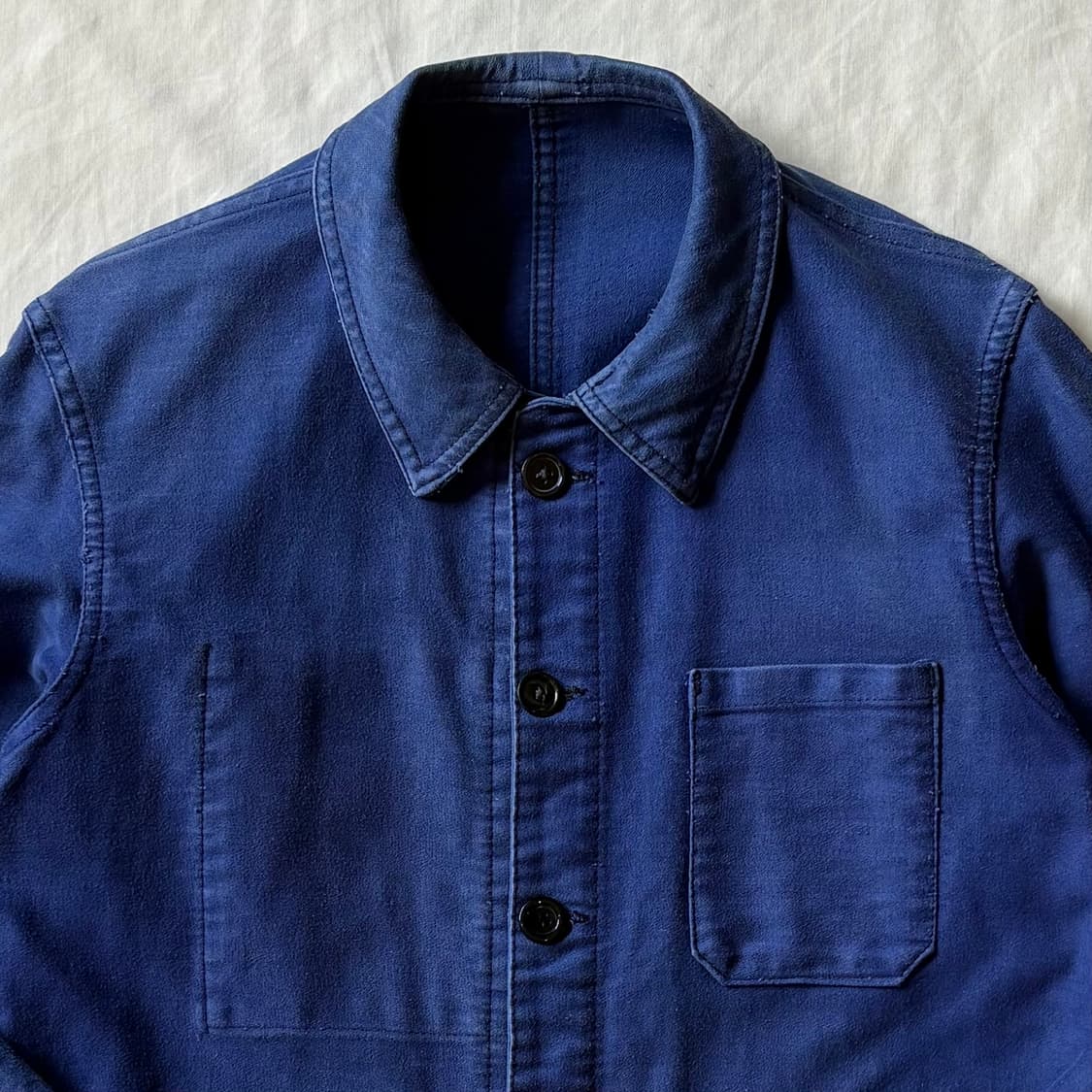 [M95/W55] 60s 오리지널 프렌치 몰스킨 워크자켓 상품이미지2